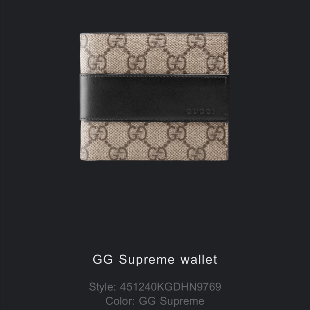 Men’s Gucci wallet.